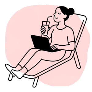 Illustration Female Restinng
